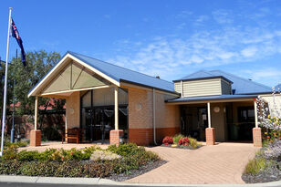 main facade of one of the retirement living villages at baptistcare silver vines retirement village in margaret river wa